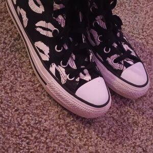 Converse Black and White High-Top Sneakers